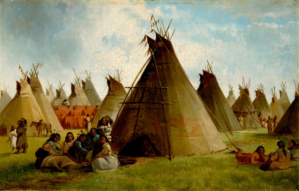 John Mix Stanley - Prairie Indian Encampment - 41.63 - Detroit Institute of Arts
