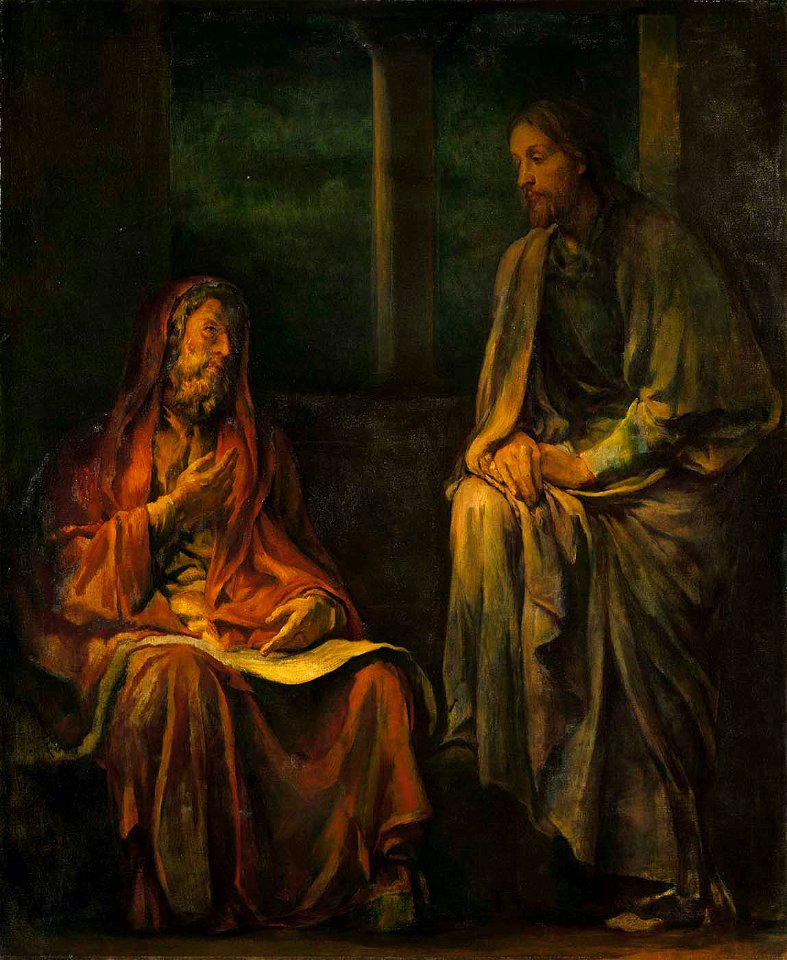 John La Farge - Visit of Nicodemus to Christ - 1909.7.37 - Smithsonian American Art Museum