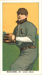 John McAleese, St. Louis Browns, baseball card portrait LCCN2008676629