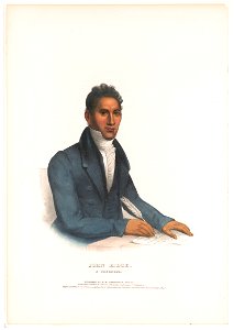 John Ridge, a Cherokee - drawn, printed & coloured at I.T. Bowen's Lithographic Establishment No. 94 Walnut St. LCCN94513547