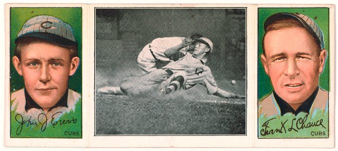 John J. Evers-Frank L. Chance, Chicago Cubs, baseball card portrait LCCN2008678512