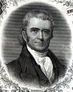 John Marshall (Engraved Portrait). Free illustration for personal and commercial use.