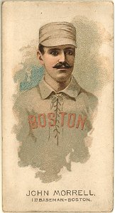 John Morrill, Boston Beaneaters, baseball card portrait LCCN2007680728