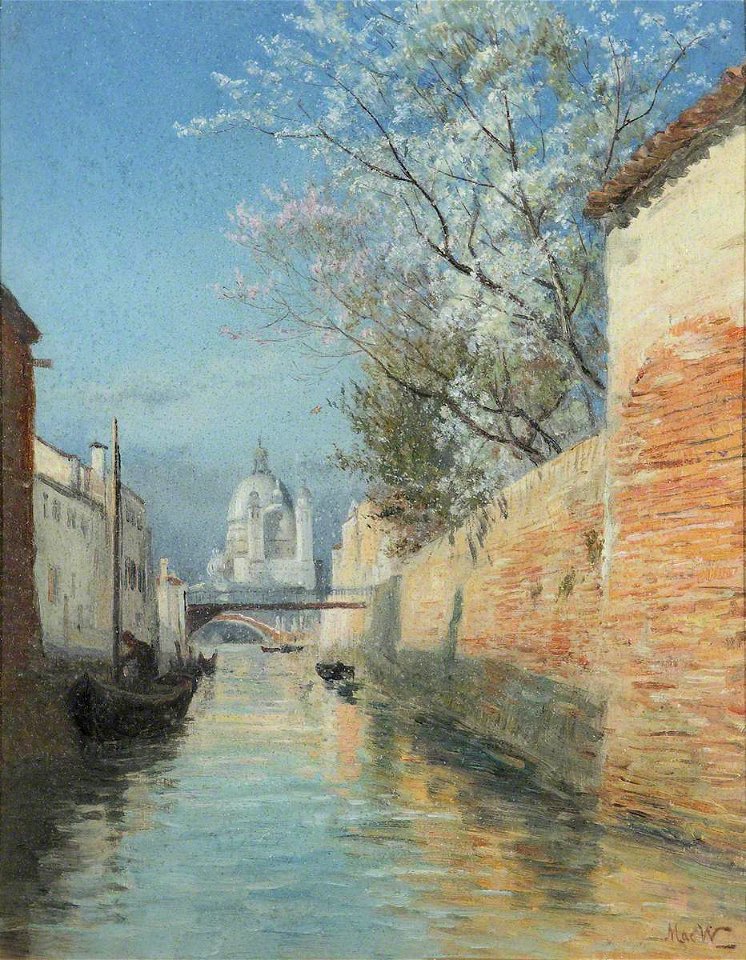 John MacWhirter (1839-1911) - Venetian Canal - 1288957 - National Trust