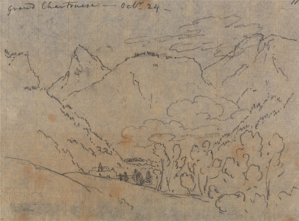 John Robert Cozens - Grand Chartreuse, October 24 - Google Art Project (2357923)
