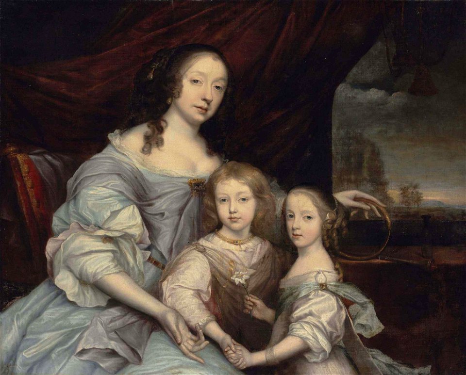 John Michael Wright Mary Villiers and her children