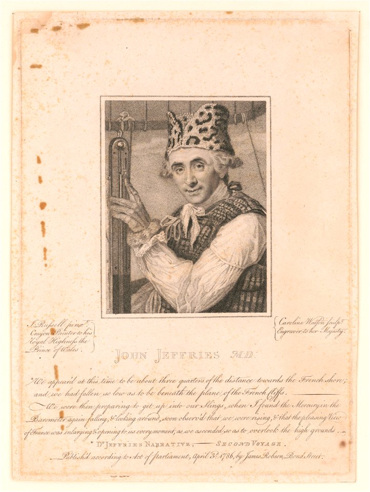 John Jeffries, M.D. - J. Russell, pinxt. ; Caroline Watson, sculpt. LCCN2009630637