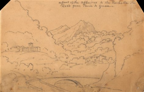 John Robert Cozens - Ascent of the Apennines to the Rochetta - Google Art Project