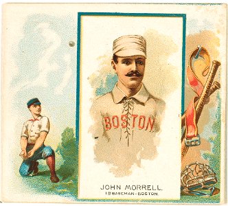 John Morrill, Boston Beaneaters, baseball card portrait LCCN2007680732