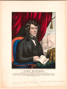 John Mitchel - the first martyr of Ireland in her revolution of 1848 - lith. and pub. by N. Currier, 152 Nassau St., Cor. of Spruce, N.Y. LCCN2002707683
