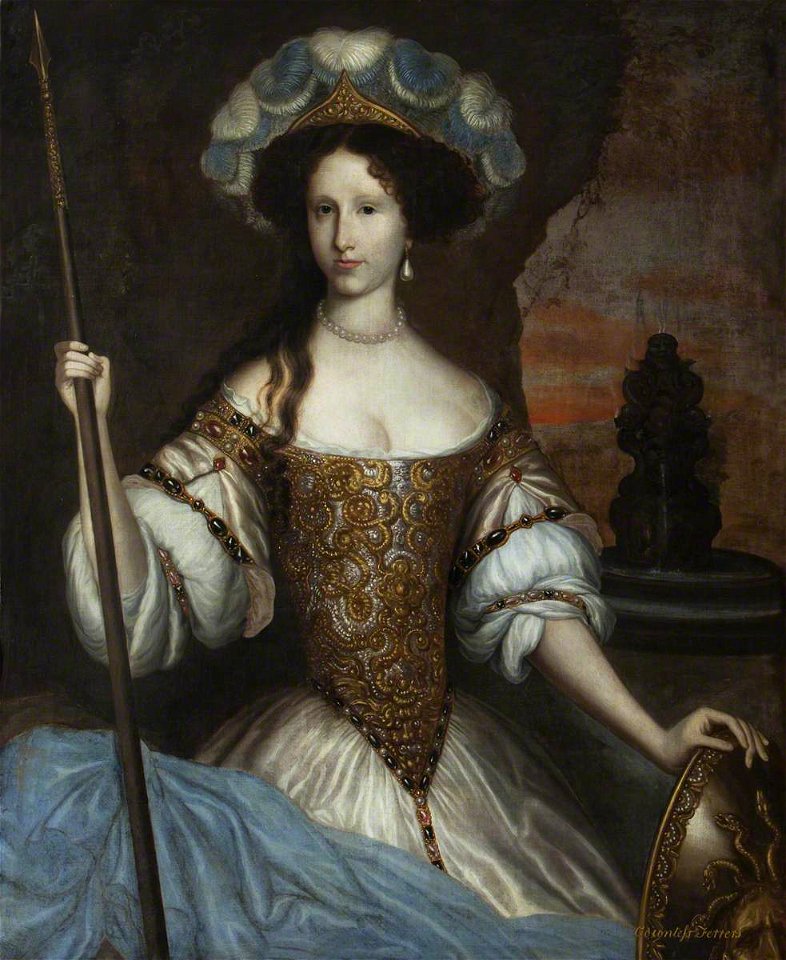 John Michael Wright (1617-1694) (after) - Elizabeth Washington (c.1655–1693), Lady Ferrers, as Minerva - 653205 - National Trust