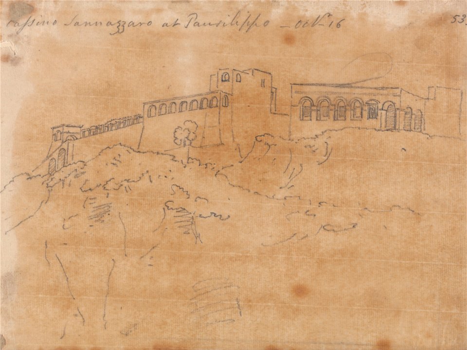 John Robert Cozens - Cassino Sannazzaro at Posillipo, October 16 - Google Art Project