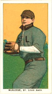 John McAleese, St. Louis Browns, baseball card portrait LCCN2008676629