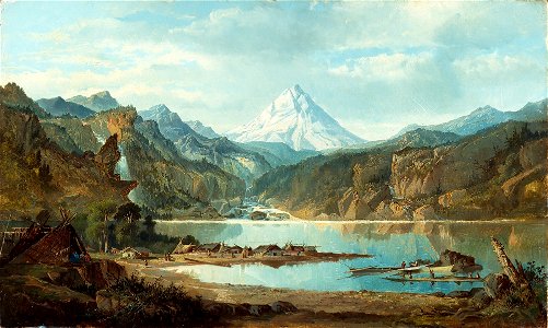 John Mix Stanley - Mountain Landscape with Indians - 59.312 - Detroit Institute of Arts