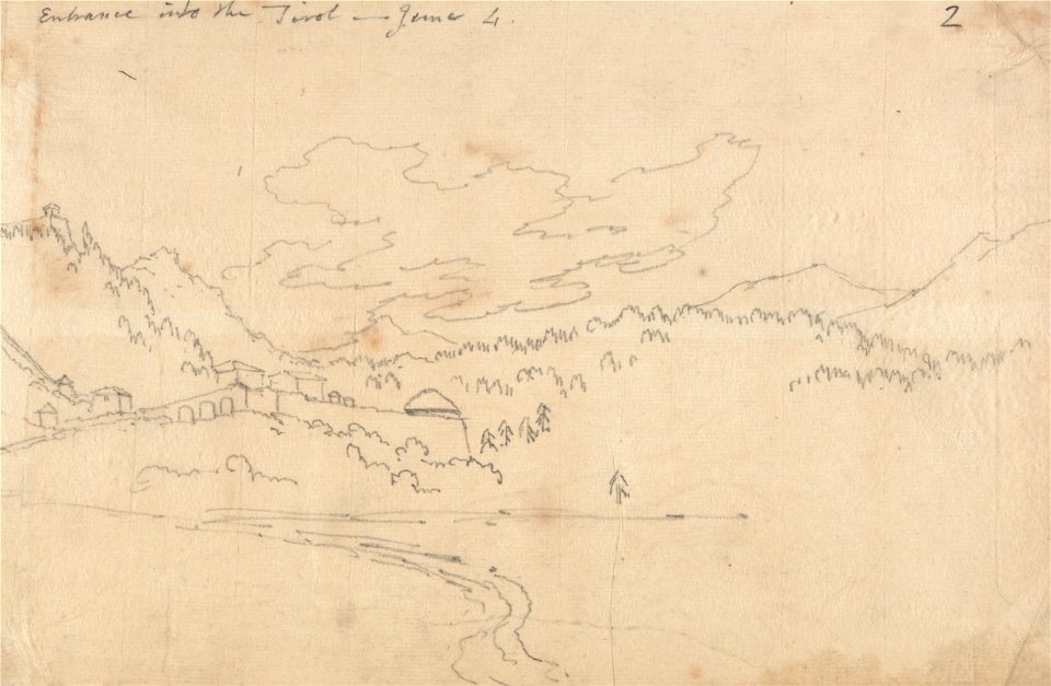 John Robert Cozens - Entrance Into the Tirol, June 4 - Google Art Project