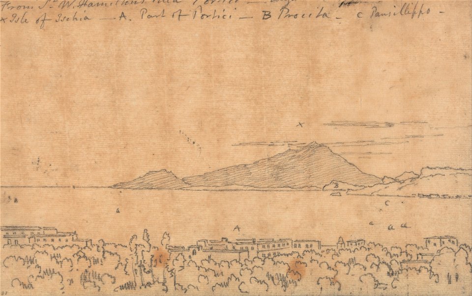 John Robert Cozens - From Sir W. Hamilton's Villa, Portici, August 12 - Google Art Project