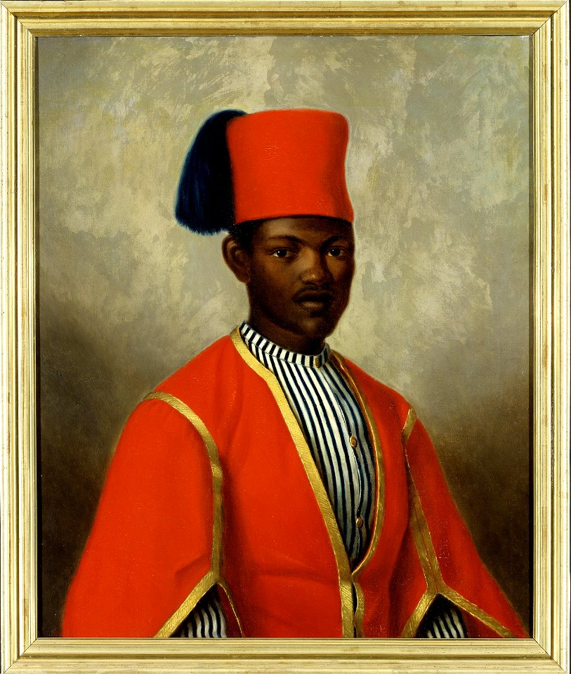 John Panzio Tockson (omkr. 1838-1886), Karl XVs kammarlakej, gift med Mathilda Charlotta Andersson - Nationalmuseum - 39290
