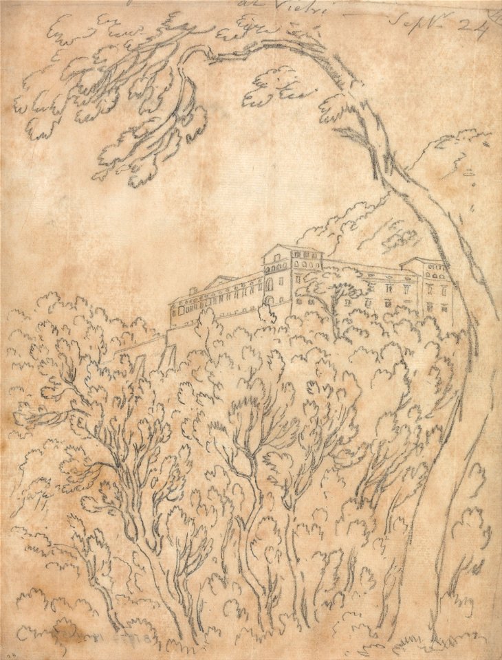 John Robert Cozens - Convent at Vietri - Google Art Project