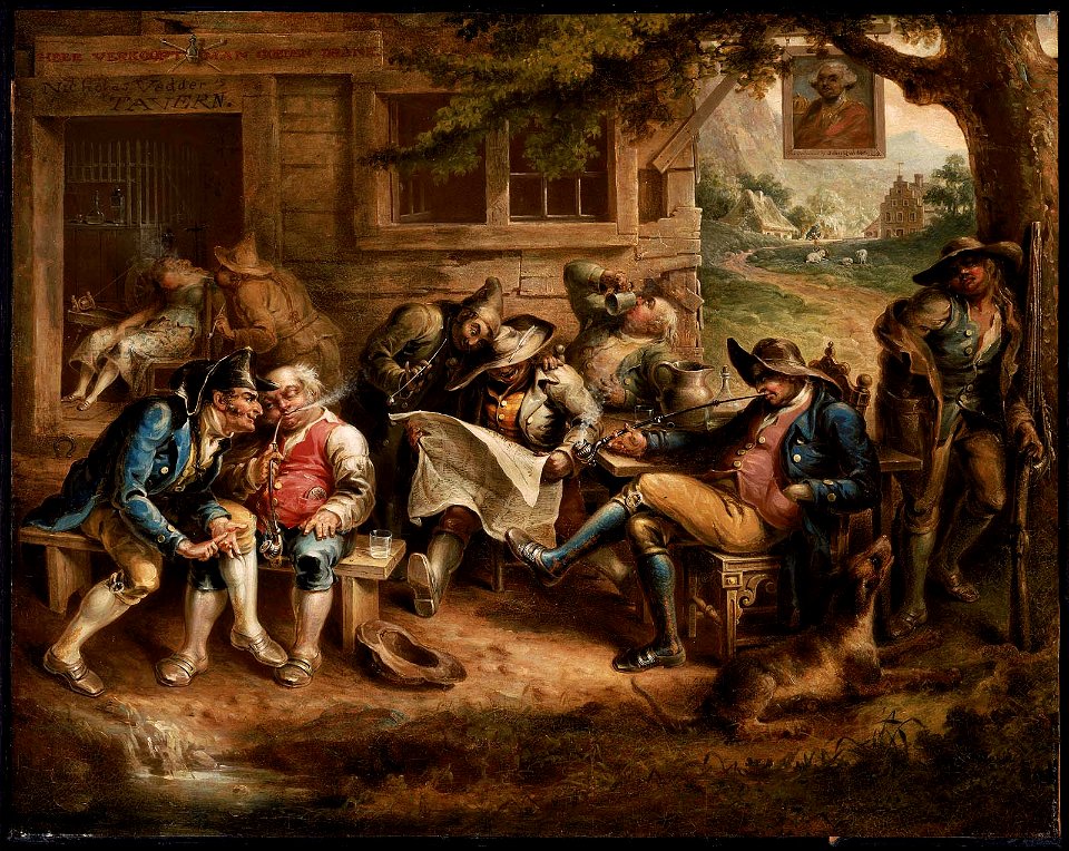 John Quidor - Rip Van Winkle and His Companions at the Inn Door of Nicholas Vedder - 48.469 - Museum of Fine Arts