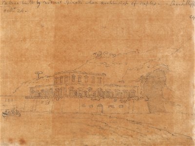 John Robert Cozens - Cassino Built by Cardinal Spinelli - Google Art Project