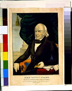 John Quincy Adams, sixth President of the United States - E.B. & E.C. Kellogg ; D. Needham. LCCN98501749. Free illustration for personal and commercial use.