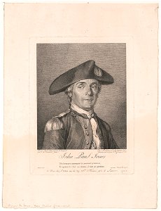 John Paul Jones - dessiné d'après nature au mois de May 1780 par J.M. Moreau le Jeunne ; gravé à l'eauforte par J.M. Moreau le Je. ; terminé au burin par J.B. Fosseyeux, 1781. LCCN2003689055