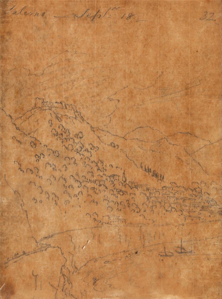 John Robert Cozens - Salerno, September 18 - Google Art Project