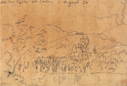 John Robert Cozens - At the Villa at Portici, August 30 - Google Art Project
