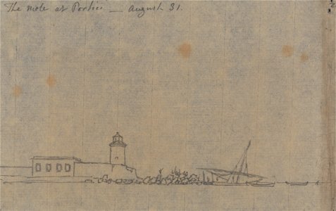 John Robert Cozens - The Mole at Portici, August 31 - Google Art Project
