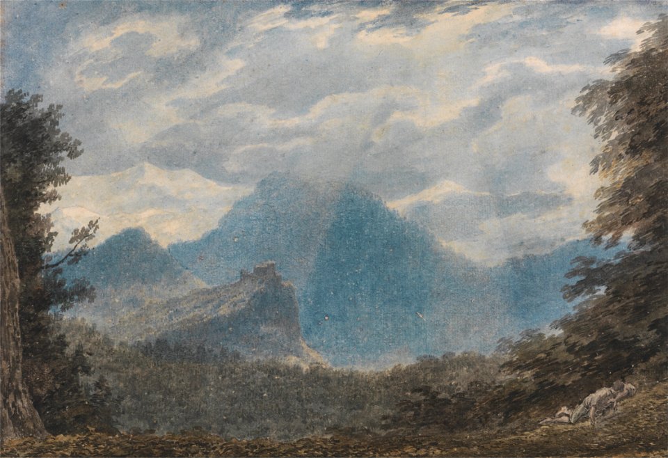 John Robert Cozens - Monte della Madonna, near Argua - Google Art Project