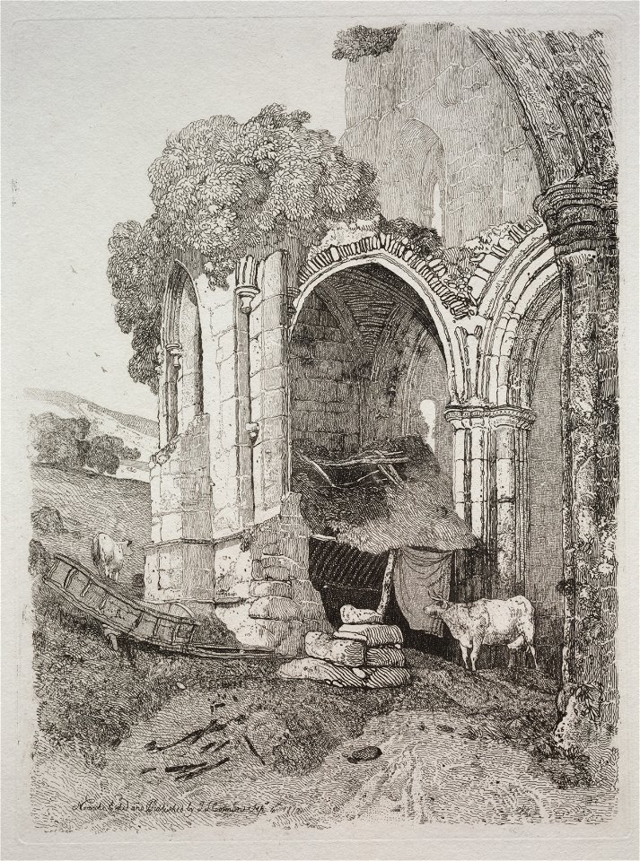 John Sell Cotman (British, 1782-1842) - Rievaulx Abbey, Yorkshire - 1991.233 - Cleveland Museum of Art