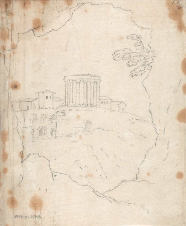 John Robert Cozens - Temple of Vesta, Tivoli - Google Art Project