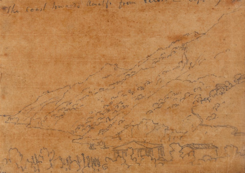 John Robert Cozens - The Coast Towards Amalfi from Vietri, September 19 - Google Art Project