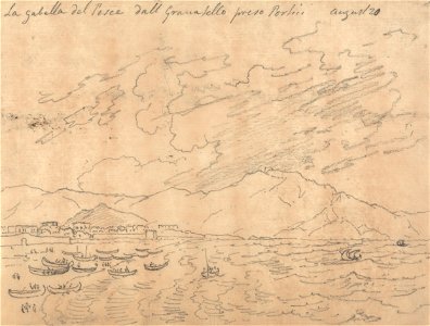 John Robert Cozens - La Gabella del Pesce dall Granabello Preso Portici, August 20 - Google Art Project