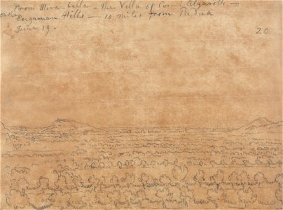 John Robert Cozens - From Mirabella, the Villa of Count Algarotti on the Euganean Hills - Google Art Project