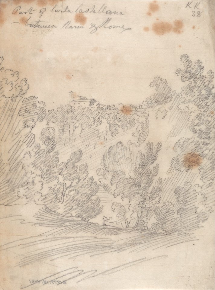 John Robert Cozens - Part of Civita Castellana, between Narni and Rome - Google Art Project