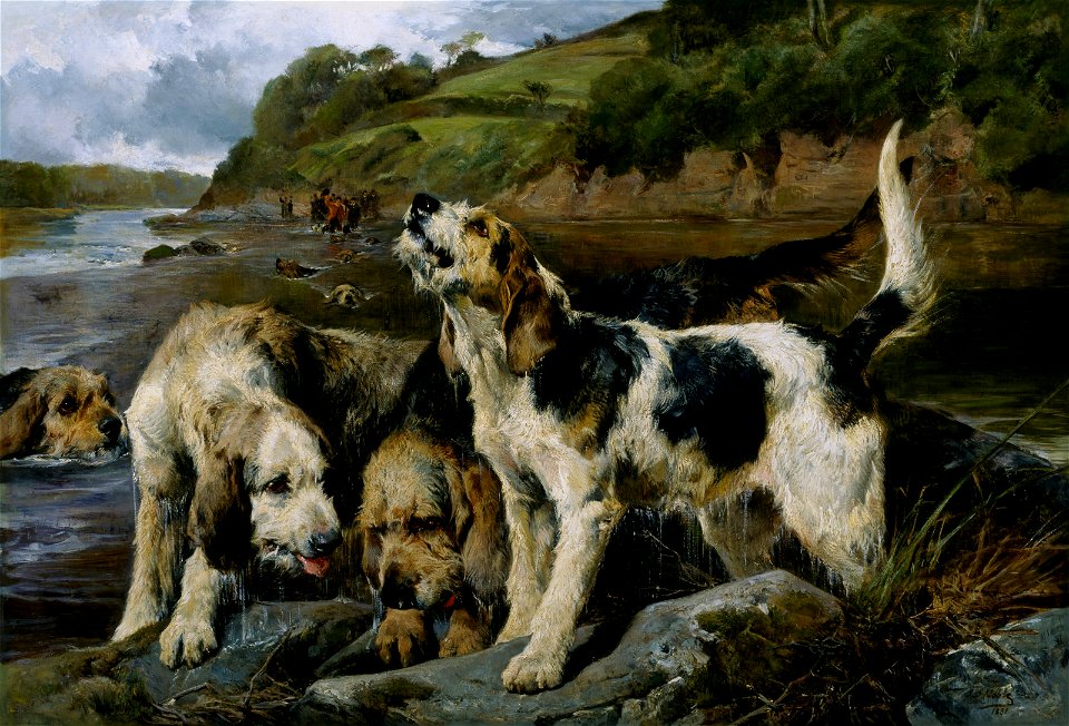 John Sargent Noble - Otter Hunting (On the Scent) - 2006.632 - Museum of Fine Arts
