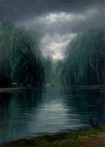 John Perrett - Untitled (Lake scene) - Sarjeant Gallery