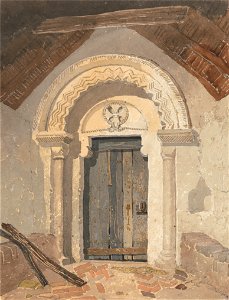 John Sell Cotman - Norman Doorway, Tottenhill Church, Norfolk - Google Art Project