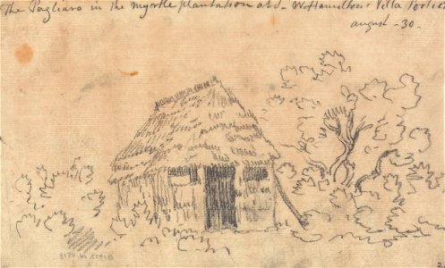 John Robert Cozens - The Pagliaro in the Myrtle Plantation at Sir William Hamilton's Villa, Portici - Google Art Project