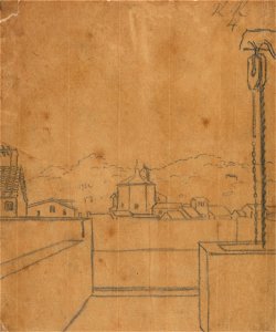 John Robert Cozens - Rooftop View of a Baptistry - Google Art Project