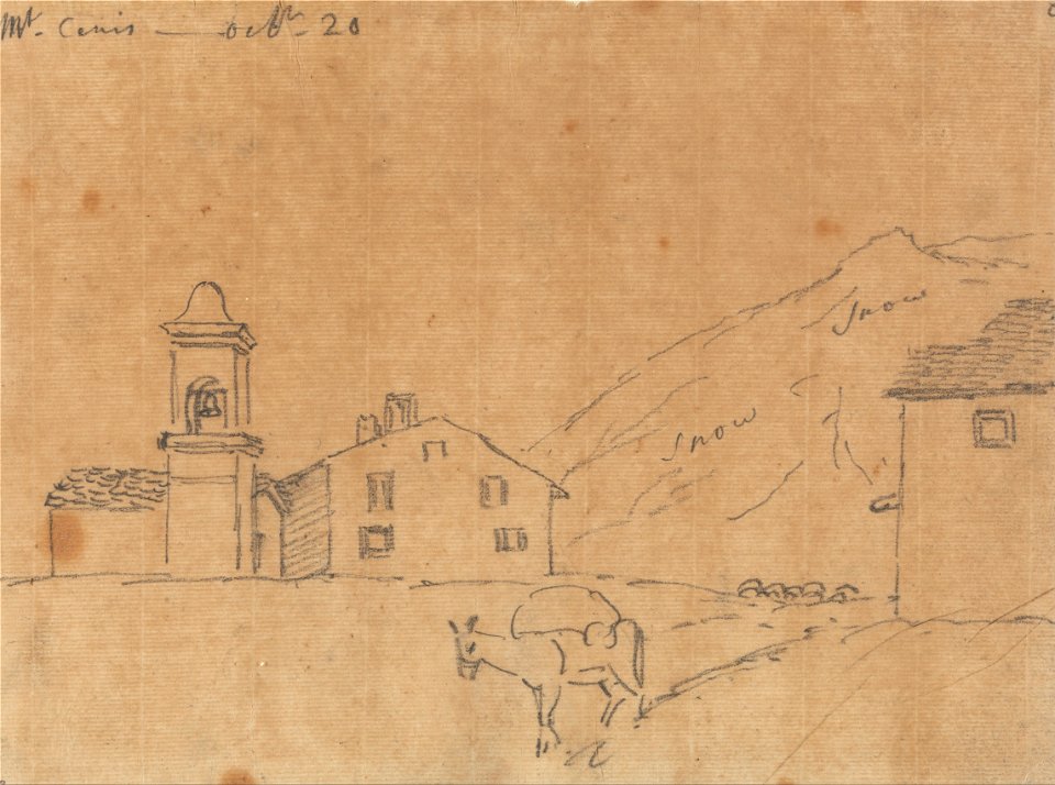 John Robert Cozens - Mont Cenis, October 20 - Google Art Project