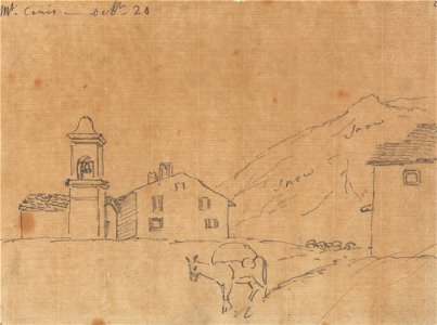 John Robert Cozens - Mont Cenis, October 20 - Google Art Project