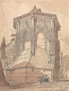 John Sell Cotman - East End of Saint Jacques at Dieppe, Normandy - Google Art Project
