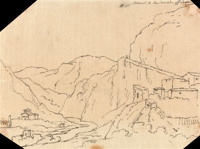 John Robert Cozens - Ascent to the Cascade of Terni - Google Art Project