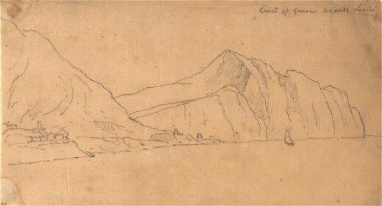John Robert Cozens - Coast of Genoa Towards Lerici - Google Art Project