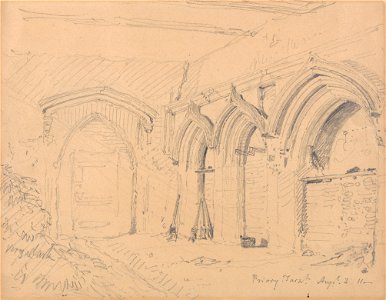John Sell Cotman - Interior of the Ruins of Yarmouth Priory - Google Art Project