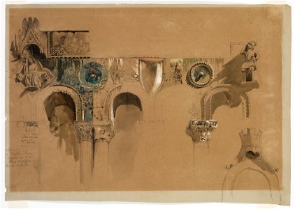 John Ruskin - The Casa Loredan, Venice - P17e32 - Isabella Stewart Gardner Museum