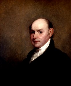 John Quincy Adams by Gilbert Stuart, 1818. Free illustration for personal and commercial use.