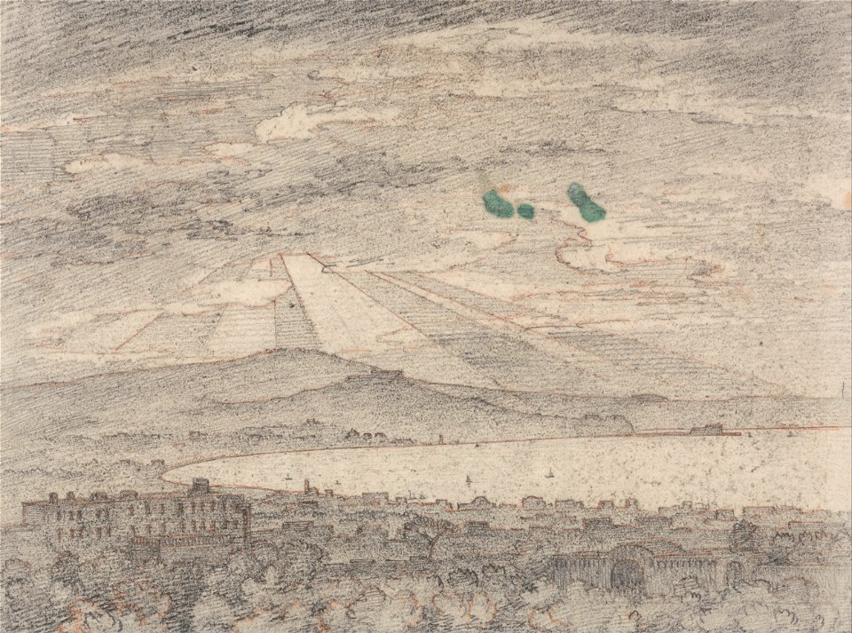 John Robert Cozens - Naples from Sir William Hamilton's Villa, Portici - Google Art Project